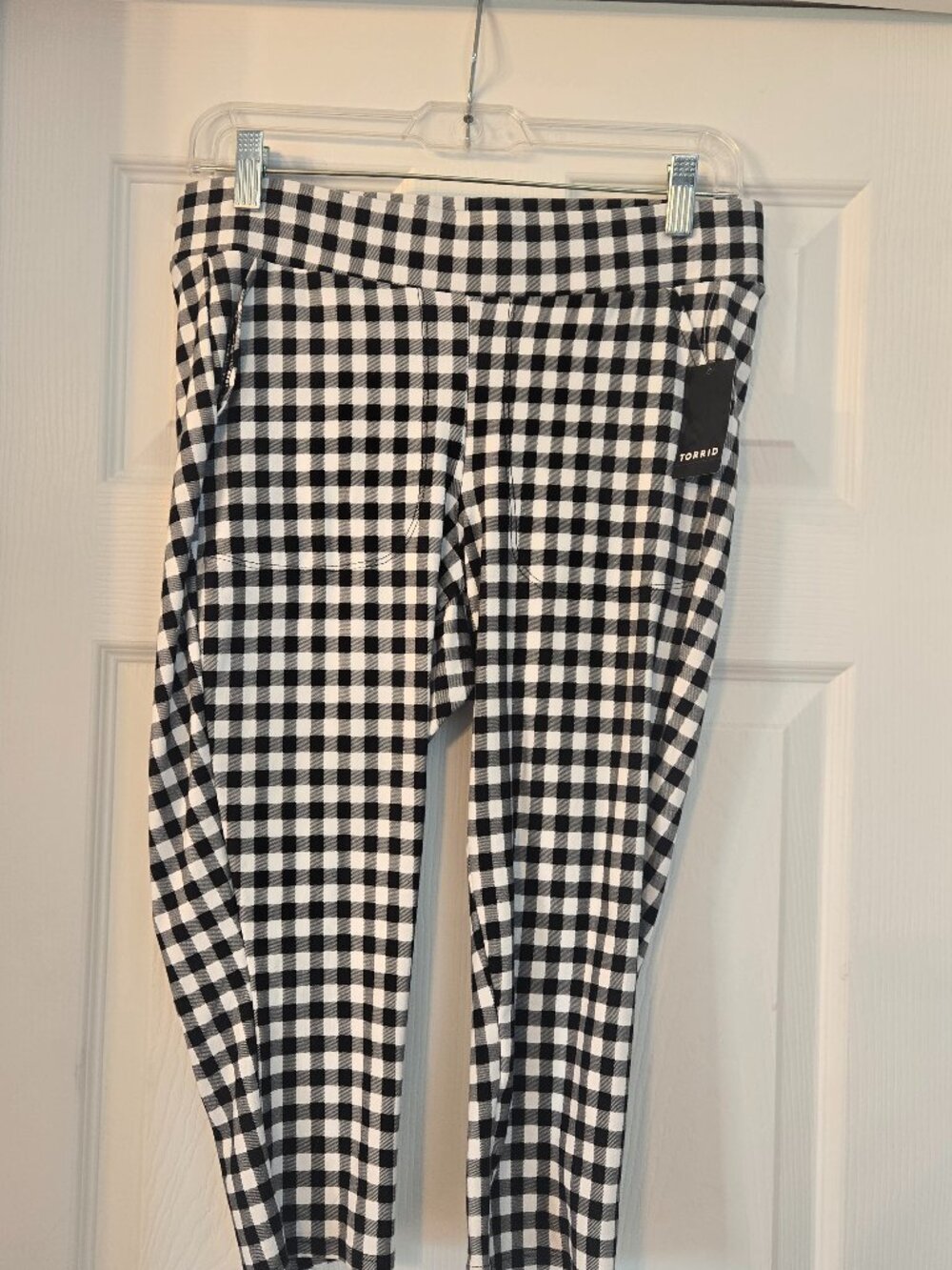 Torrid Cropped Leggings Checkered Print Size 00